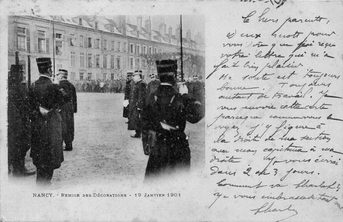 Nancy - Remise de décorations (19 janvier 1901)