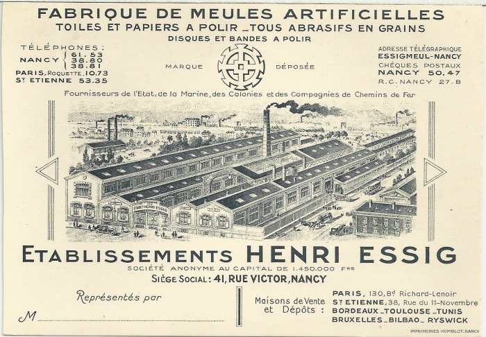 Essig (meules artificielles)