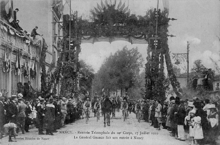 Nancy - Rentrée Triomphale du 20ème Corps (27 Juillet 1919) - 