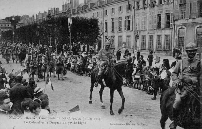 Nancy - Rentrée Triomphale du 20ème Corps (27 Juillet 1919)