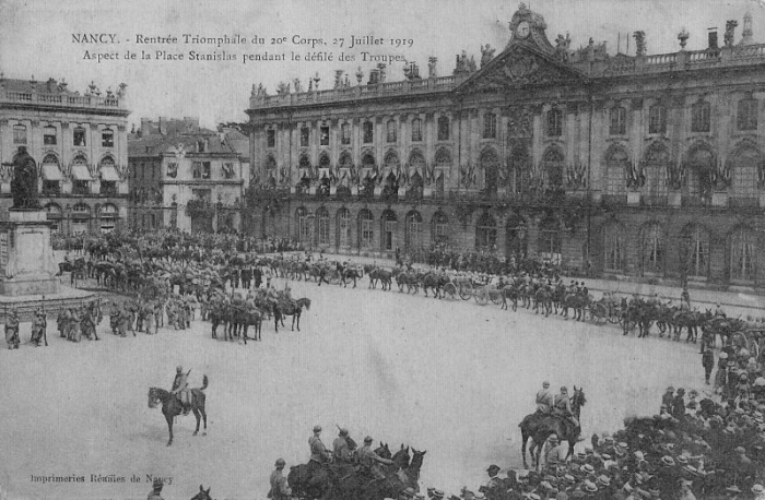 Nancy - Rentrée Triomphale du 20ème Corps (27 Juillet 1919)