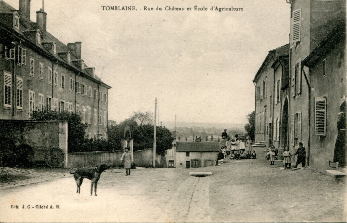 055-Rue du Château et l'Ecole d'Agriculture