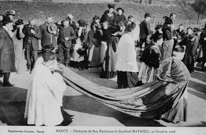 Nancy - Obsèques du Cardinal Mathieu (1908)