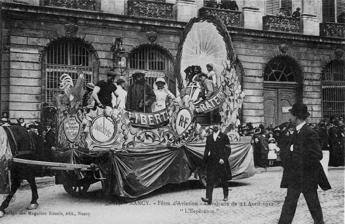 Nancy - Fêtes d'Aviation  - Cavalcade du 21 Avril 1912