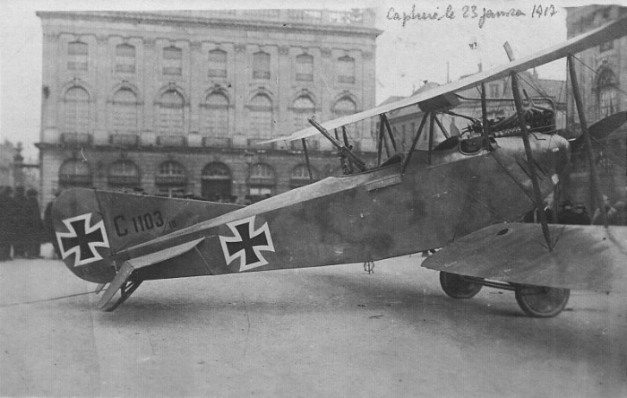 Avion capturé le 23 Janvier 1917