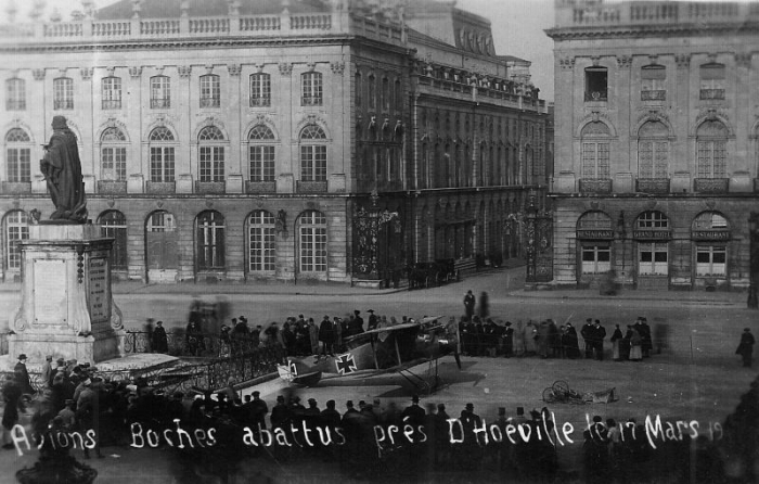 Avion descendu le 16 mars 1917