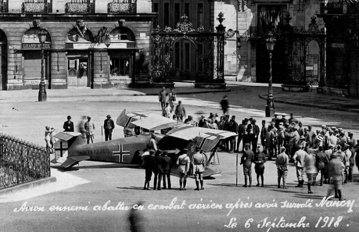 Avion abattu le 6 septembre 1918