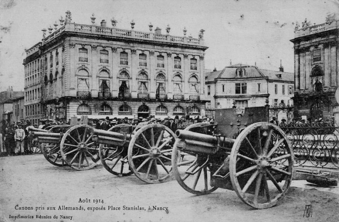 Nancy - 1914-1918 - Canons pris aux Allemands