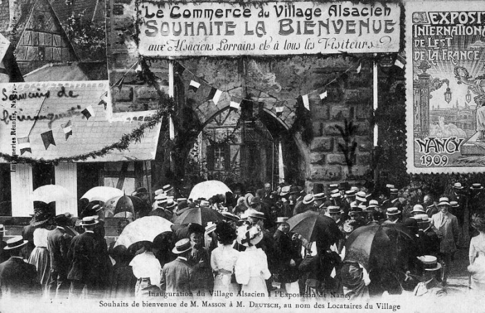 Inauguration du Village Alsacien (23 mai 1909)