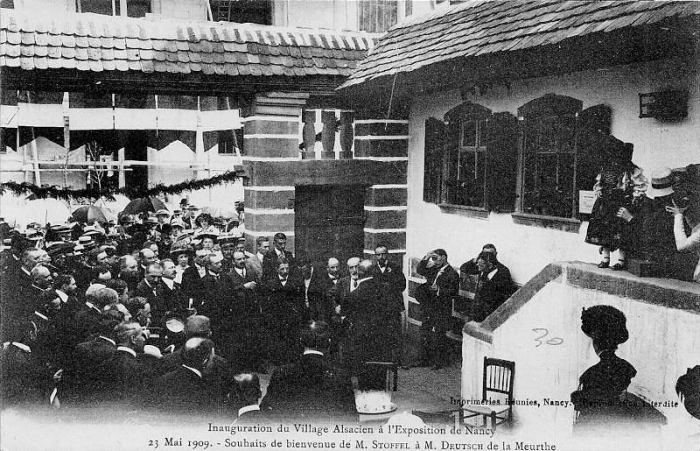 Inauguration du Village Alsacien (23 mai 1909)