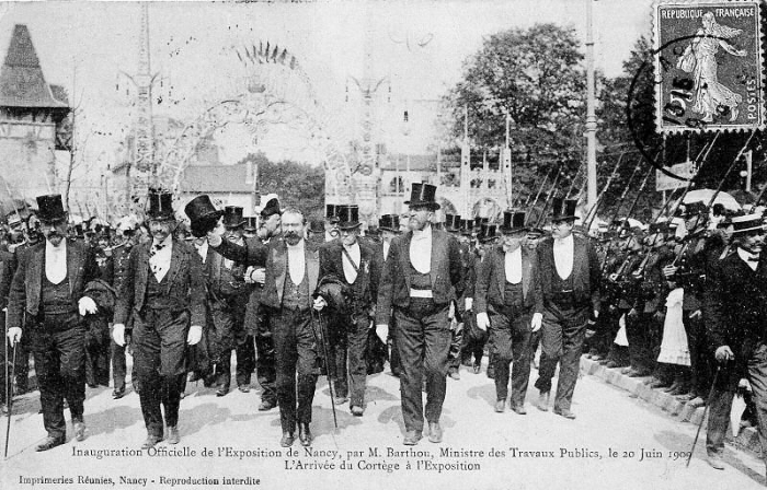 Nancy - L'Inauguration de l'Exposition de 1909