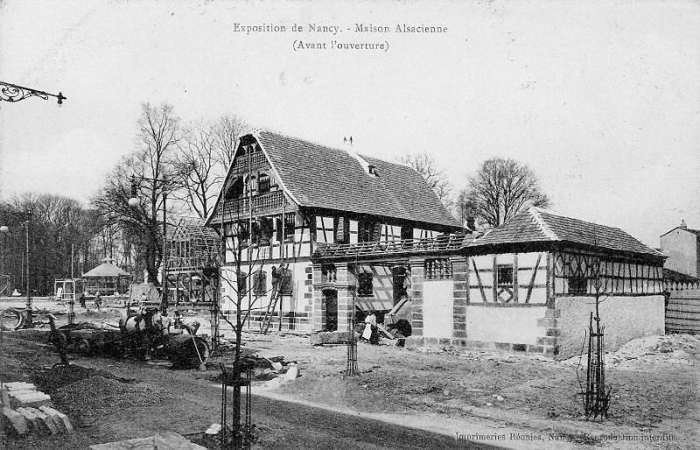 Nancy - La Construction de l'Exposition de 1909