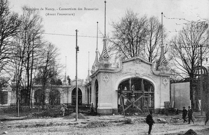 Nancy - La Construction de l'Exposition de 1909