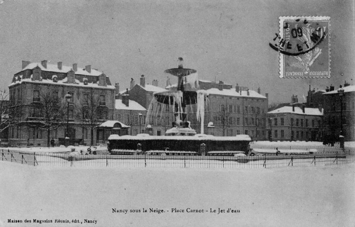 Place Carnot : le jet d'eau