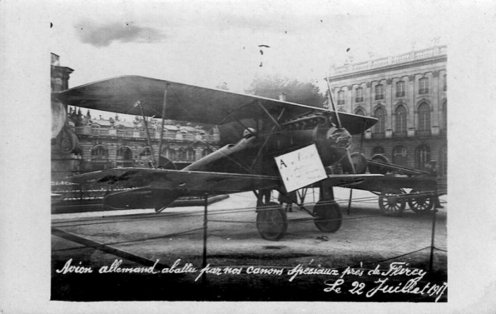 Avion abattu le 28 juin 1917