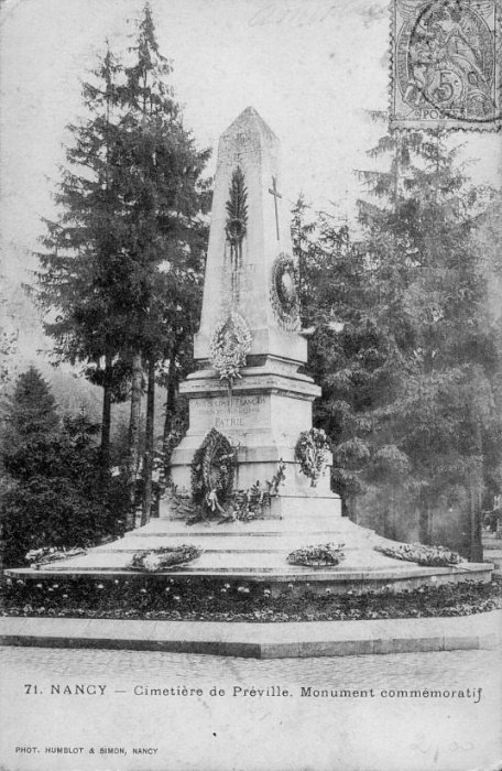 Nancy - Monument aux morts 1870-1871