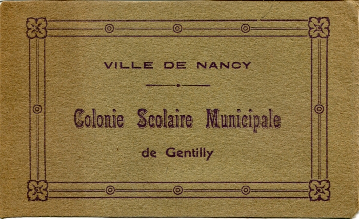 Couverture du carnet de dix cartes