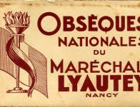 3 - Obsèques nationales du Maréchal Lyautey à Nancy (2 août 1934) [Pochette de 20 cartes]