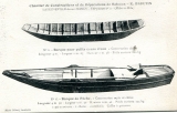 Barque pour petits cours d'eau et Barque de Pêche