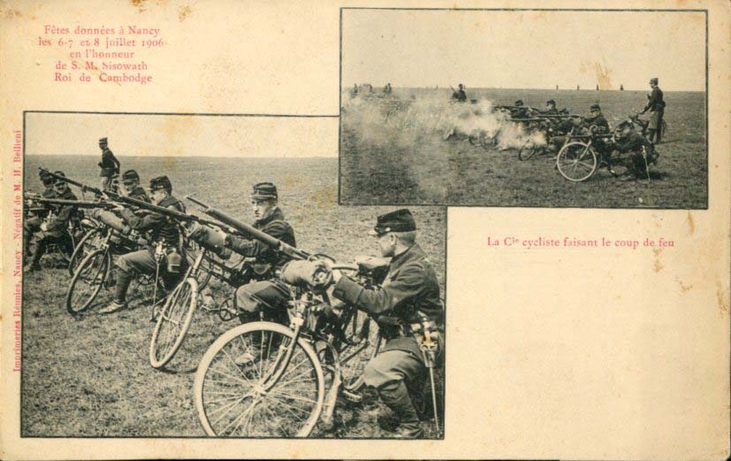 Cyclistes tirant