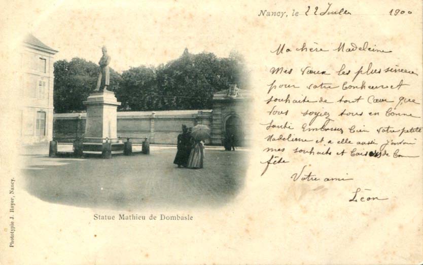 Statue de Mathieu de Dombasle
