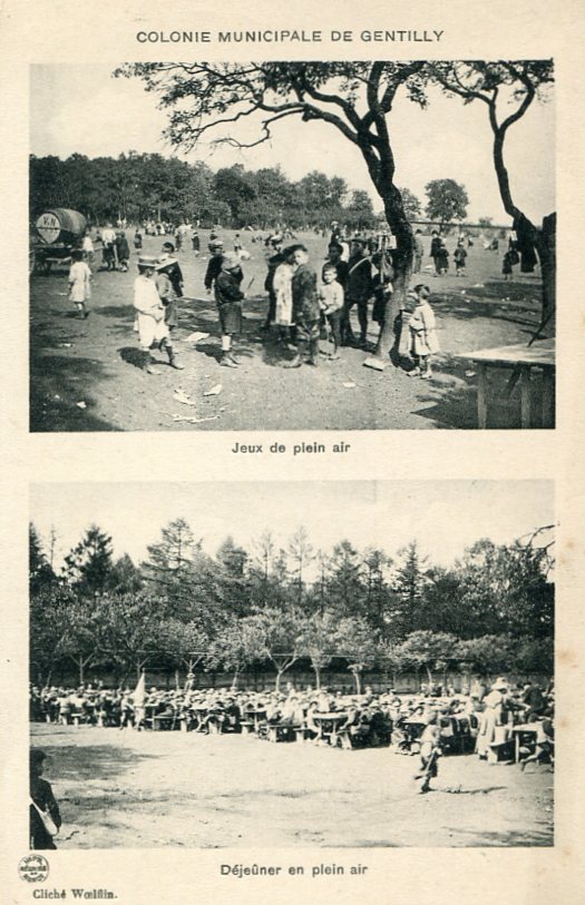 Jeux déjeûner en plein air