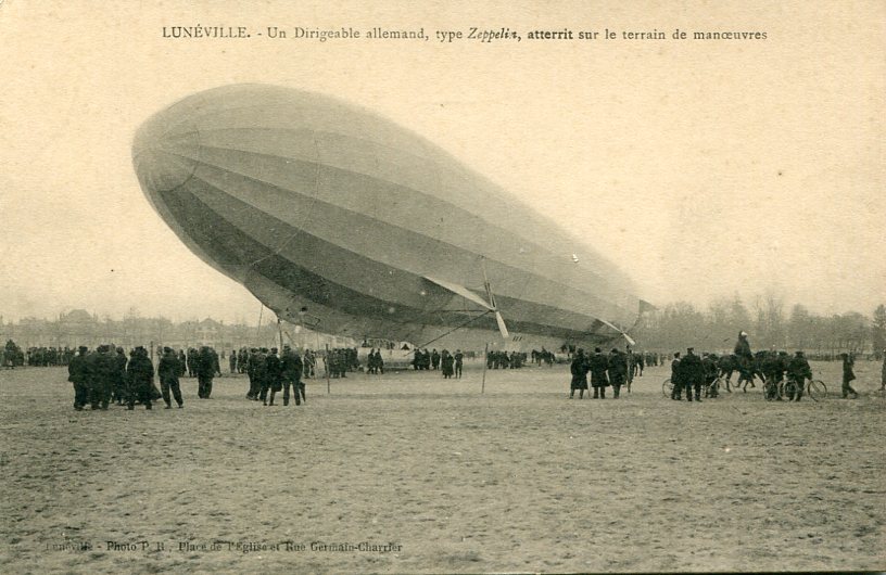 Dirigeable allemand à Lunéville