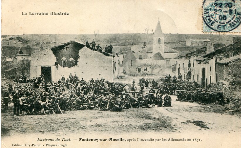 Incendié par les Allemands en 1871