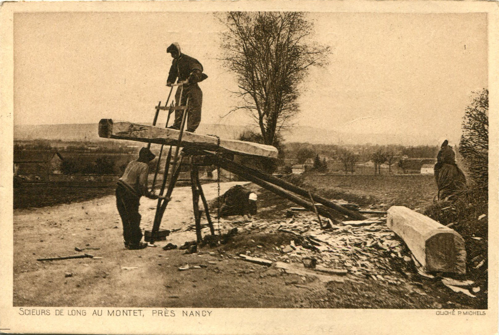 Scieurs de long au Montet