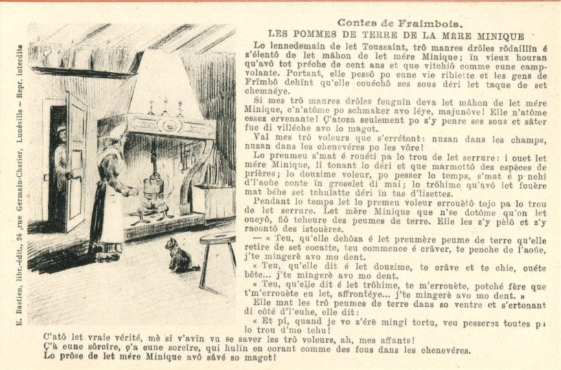 Les pommes de terre de la mère Minique