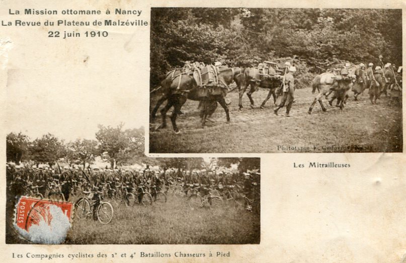 Mitrailleuses et cyclistes