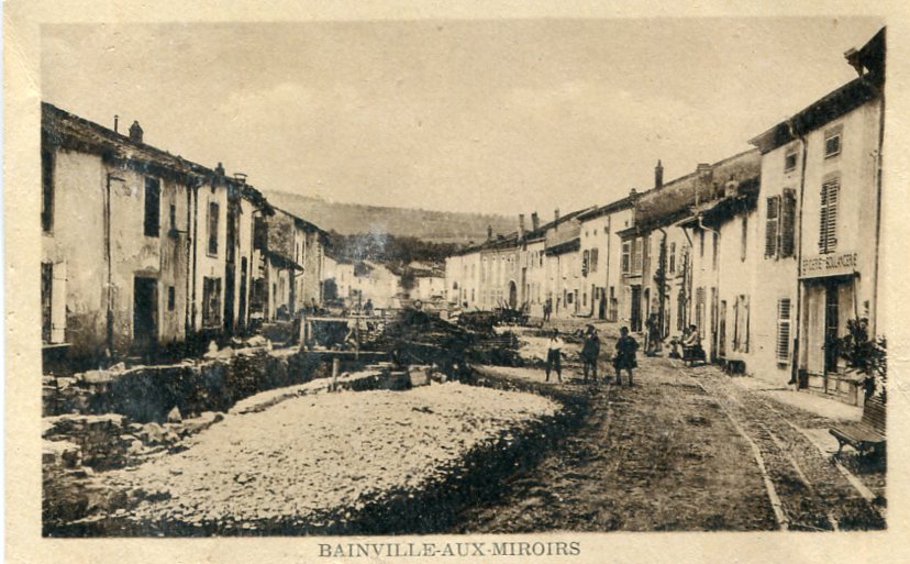 Rue principale en travaux