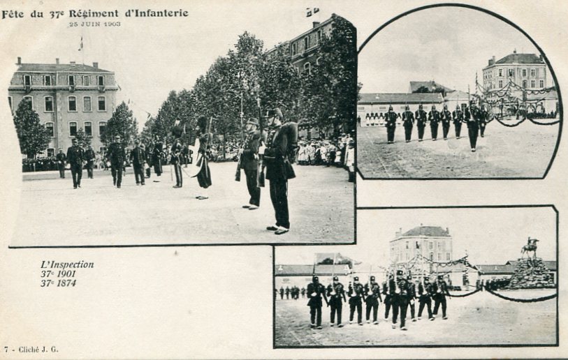 Régiments de 1874 et 1901