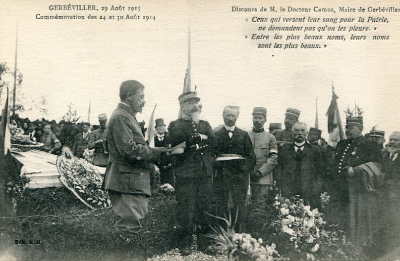 Discours du Maire de Gerbéviller