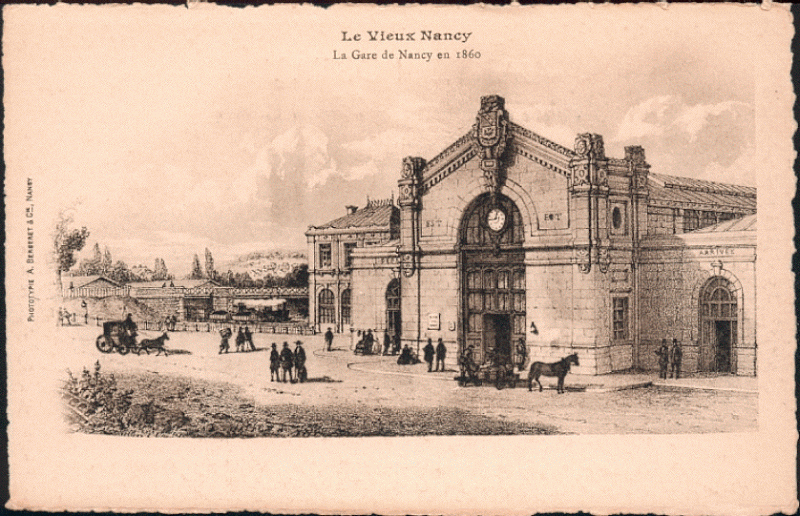 Gare en 1860