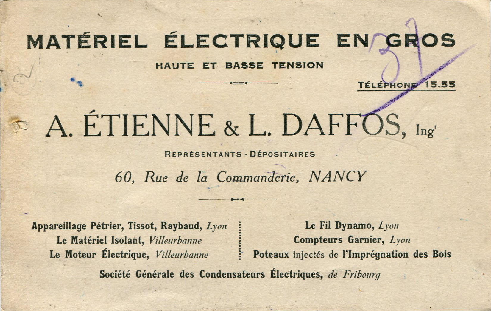 Matériel électrique en gros