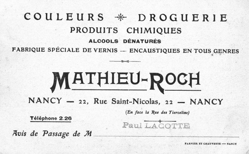 Droguerie Mathieu-Roch - 1v