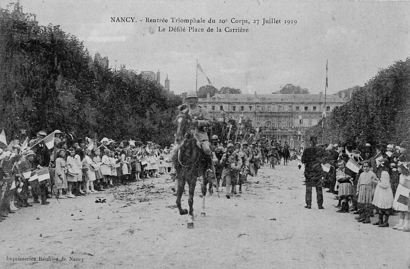 0170 Nancy Entree 20 Corps 1919