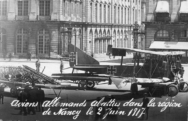 Abattu le 2 juin 1917 près de Nancy