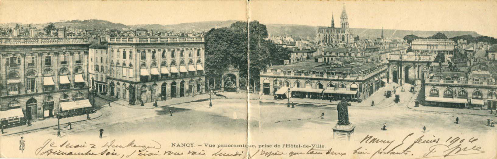 Panorama pris de l'Hôtel de Ville
