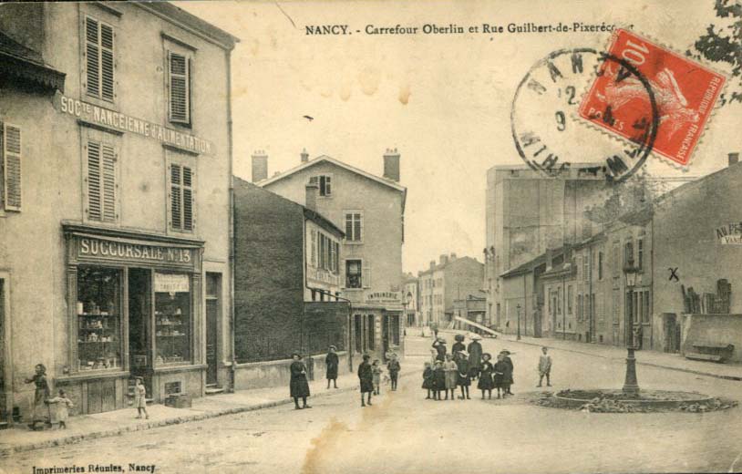 Carrefour rues Oberlin et Guilbert-de-Pixerécourt