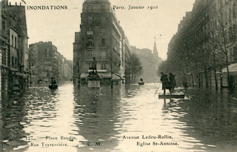 Place Baudin, rue Traversière, av. Ledru-Rollin