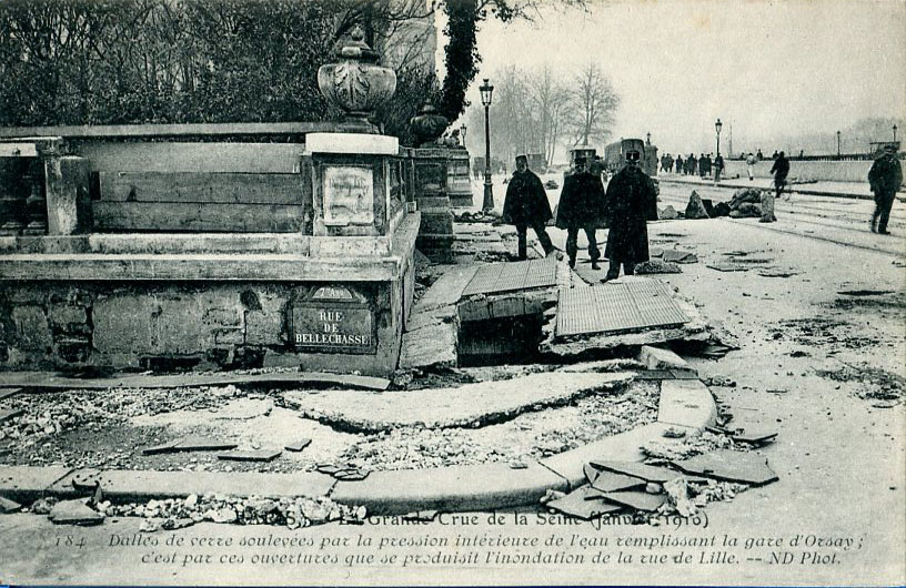 Inondation provenant de la gare d'Orsay