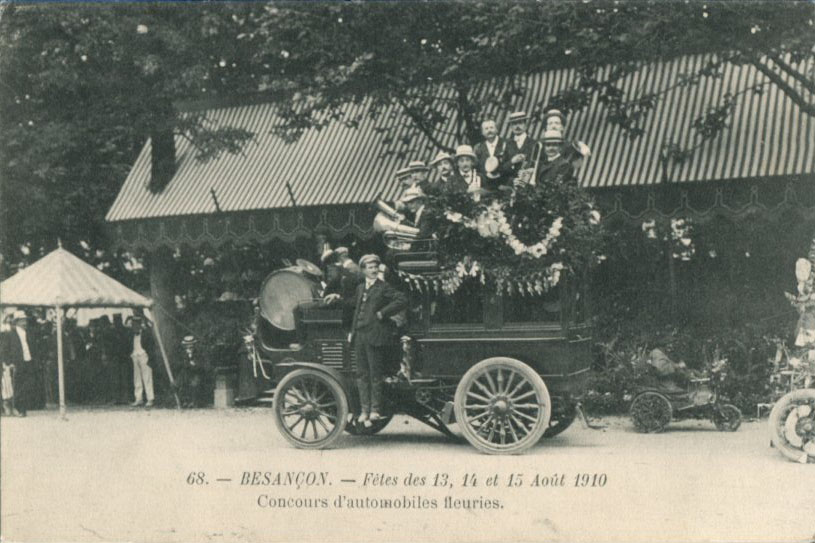1910 - Concours d'automobiles fleuries (Besançon)