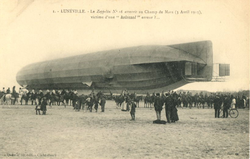 1- Lunéville : le Zeppelin