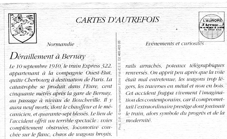 Déraillement à Bernay -r