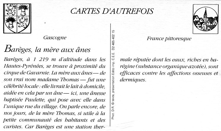 Barèges, la mère aux ânes -r