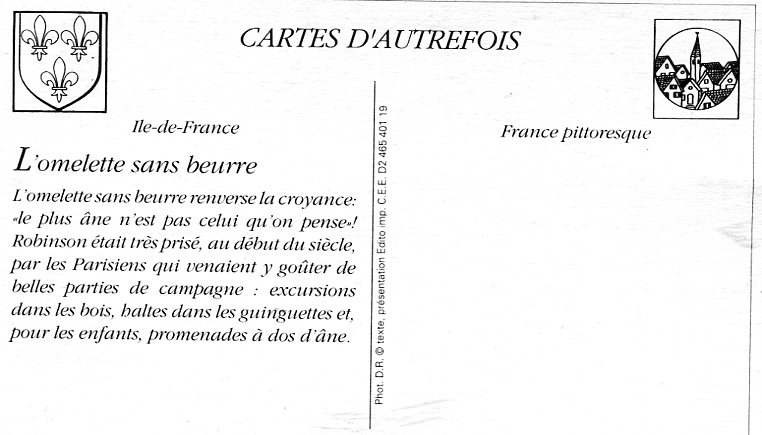 L'omelette sans beurre -r