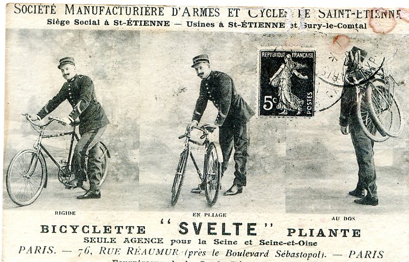 Bicyclette svelte pliante -v
