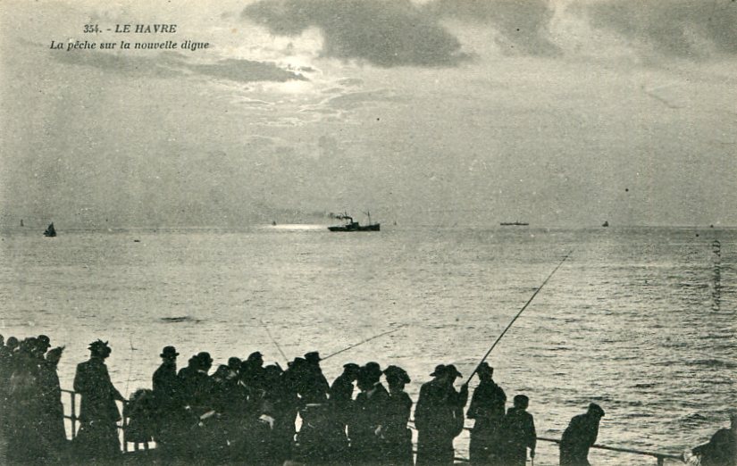 Pêche sur la digue